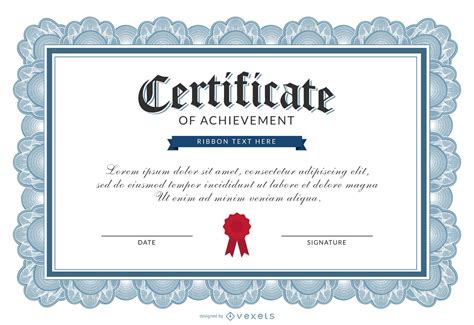 Certificate of Achievement Samples