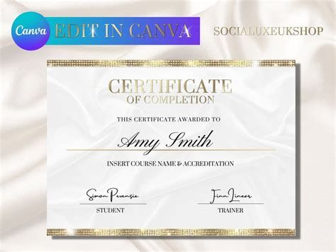 Certificate of Award Template