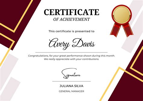 Certificate Template