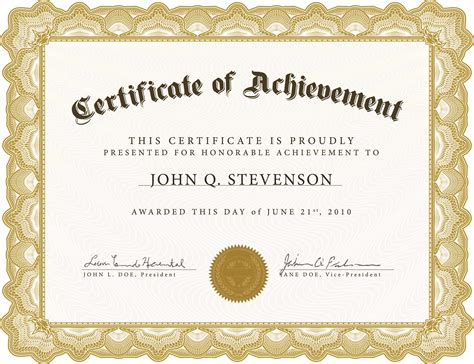 Certificate Template Samples