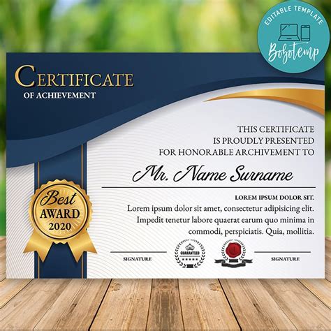 Certificate Templates