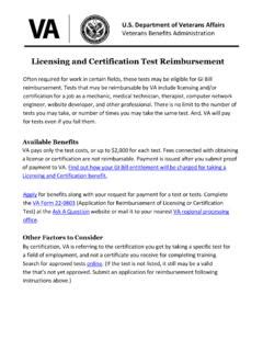 Certification and Licensing Reimbursement