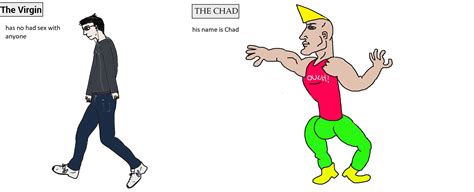 Chad vs Virgin Meme Template Example 3