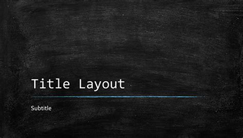 Chalkboard Template Design for PowerPoint