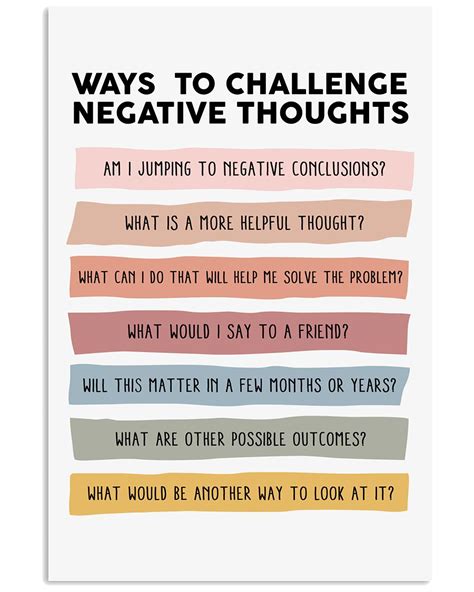 Challenge negative thoughts