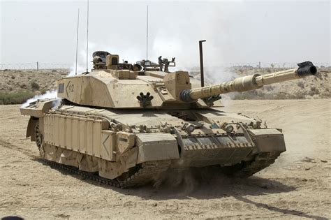 Challenger 2 tank on display