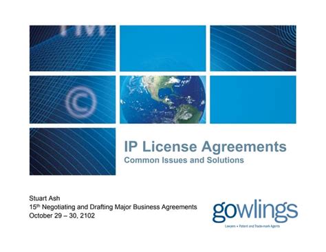 Challenges and Opportunities in IP Licence Agreements