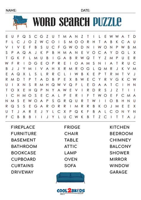 Challenging Word Search Puzzle