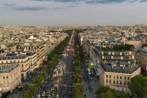 People shopping along the Champs-Élysées