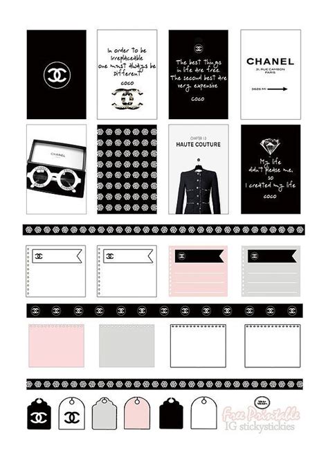 Chanel-inspired planner