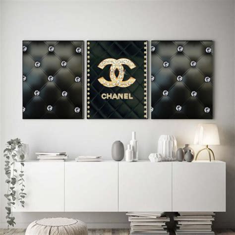 Chanel-inspired wall art