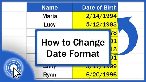 Changing data formatting in Excel