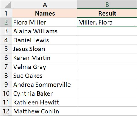 Using Power Query to transform names