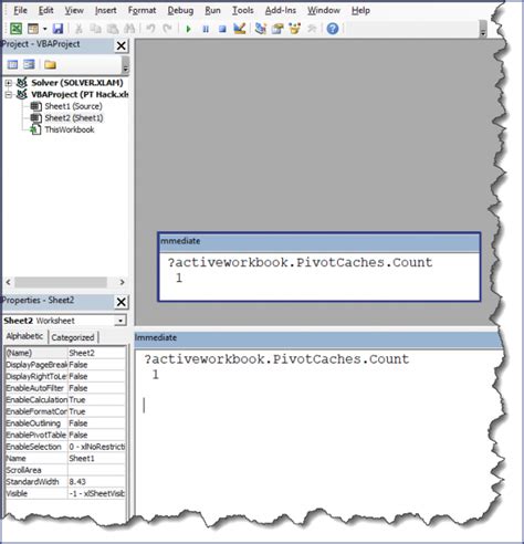 Change Pivot Cache Method