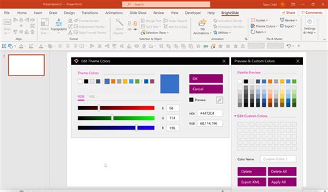 Changing colors and layout in a spinning wheel template