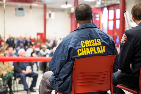 Chaplain providing counseling