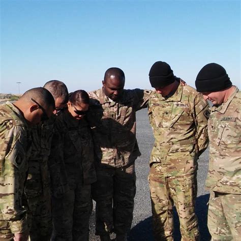 A military chaplain leading a support group