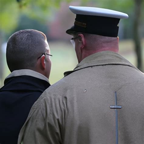 Chaplain providing support to veterans