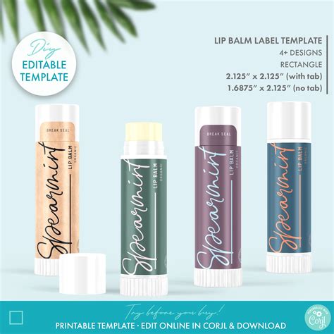 Chapstick label design