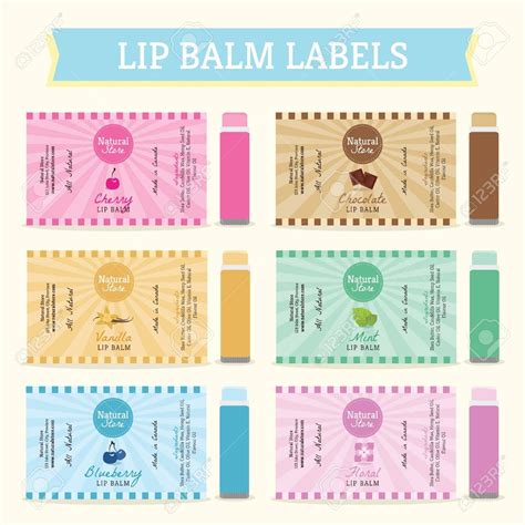 Chapstick label templates download