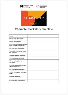 Character Backstory Template