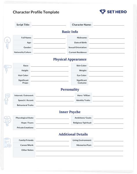 Character Description Template