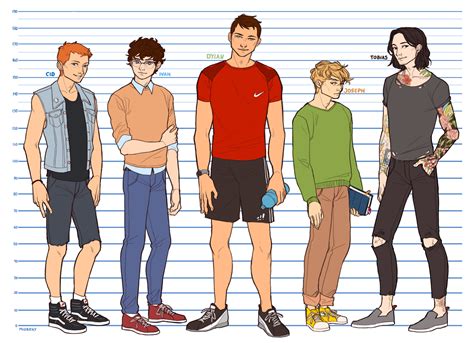 Character Height Chart with Images