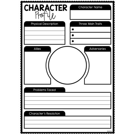 Character Profile Template Content