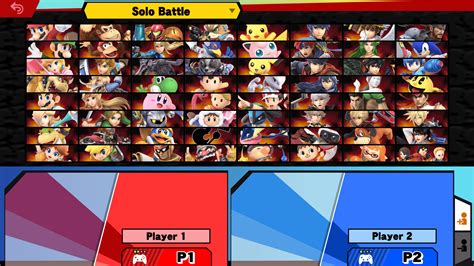 A selection of Super Smash Bros. characters with balanced attributes