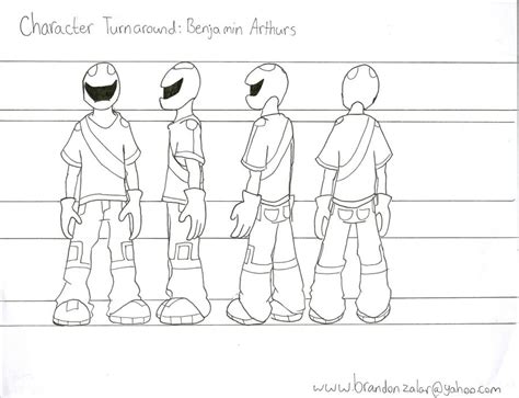 Character Turnaround Template Gallery 2