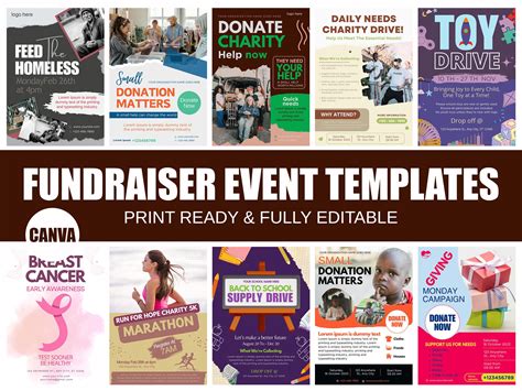 Charity event flyer template 6