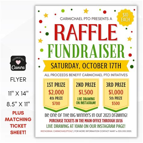 Charity Raffle Flyer Template