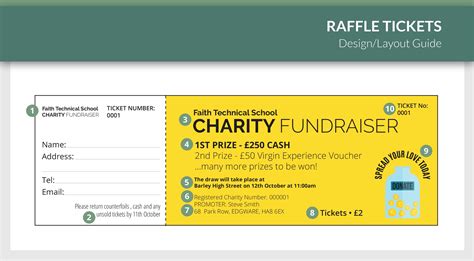 Charity Raffle Ticket Template