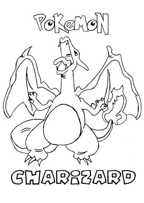 Charizard Coloring Pages for Adults