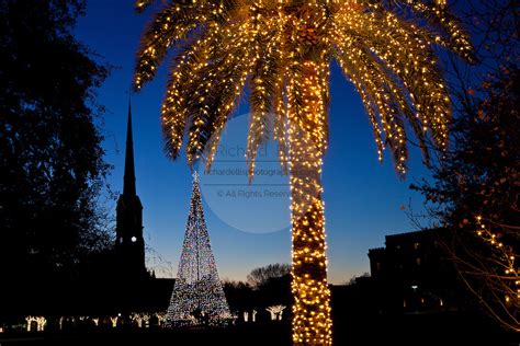 A festive holiday float in the Charleston Holiday Parade of Lights