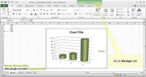 Adjusting chart size in Excel