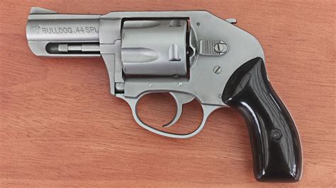 The Charter Arms Bulldog is a compact and reliable.44 Magnum revolver