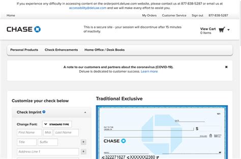 Chase Bank Check Template Example