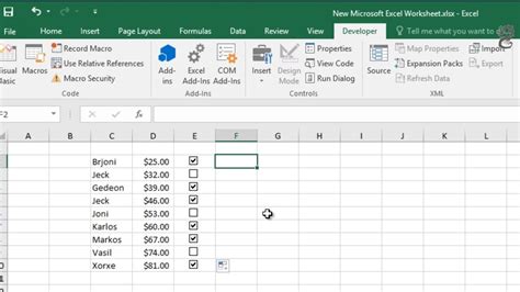 Checking Columns in Excel