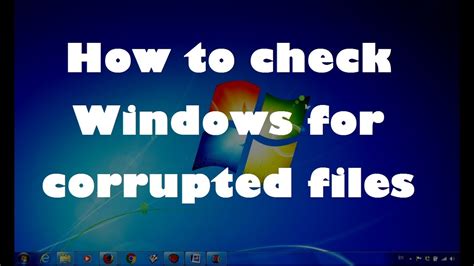 Check Corrupted Files or Data