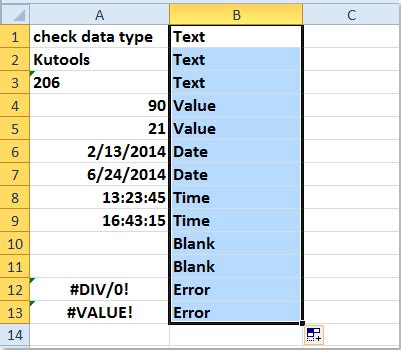 Check Data Types