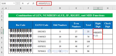 Check Digit Calculator Excel