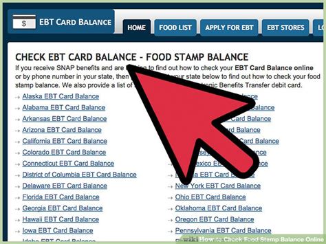 Steps to Check Food Stamp Card Balance