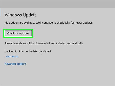 Check for Windows updates