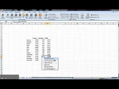 Check the formula in cell B2