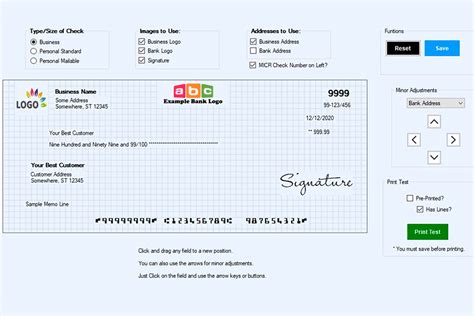 Harland Clarke Check Printing Software Example