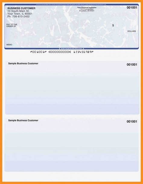 Harland Clarke Check Printing Template Sample