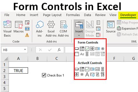 Excel Checkboxes as Form Controls