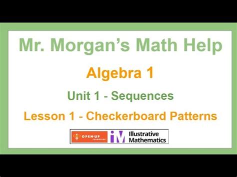 A checkerboard pattern used to teach math concepts