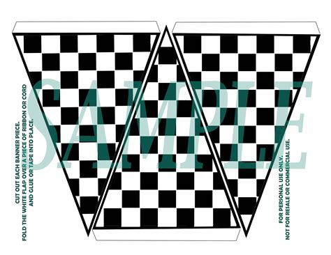 Checkered Flag Template 7